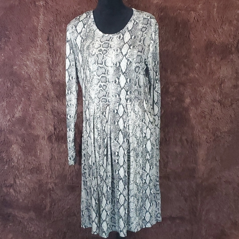 Hao MeiLi Collection Snake Print Dress NWT